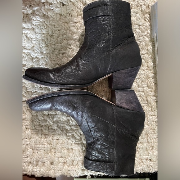 Calleen Cordero Leather Bootie Size 8.5. Boho, Goth, Cowgirl Chic. Gently worn - Picture 6 of 9